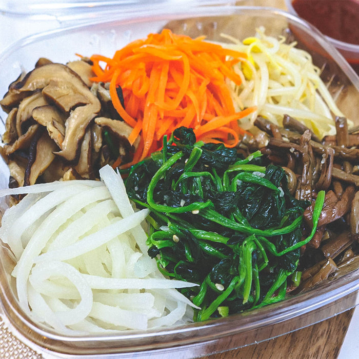 비빔밥 나물 + 소고기 고추장