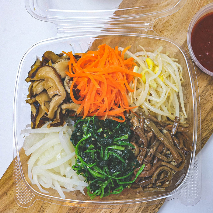 비빔밥 나물 + 소고기 고추장